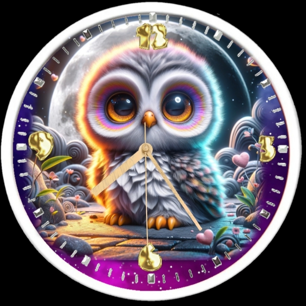 Owl clock - Picture 5 of 5
